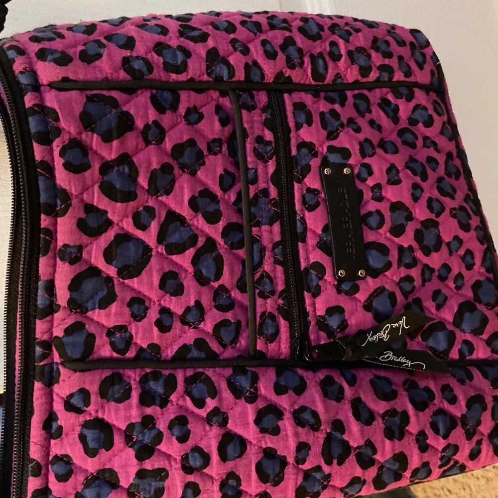 Vera Bradley Purple Leopard Cheetah Print Crossbod